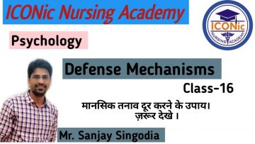 Defense Mechanisms | Psychology | Class-16 By Sanjay Sir | ICONic Nursing Academy | GNM/B.Sc./ PBBSc